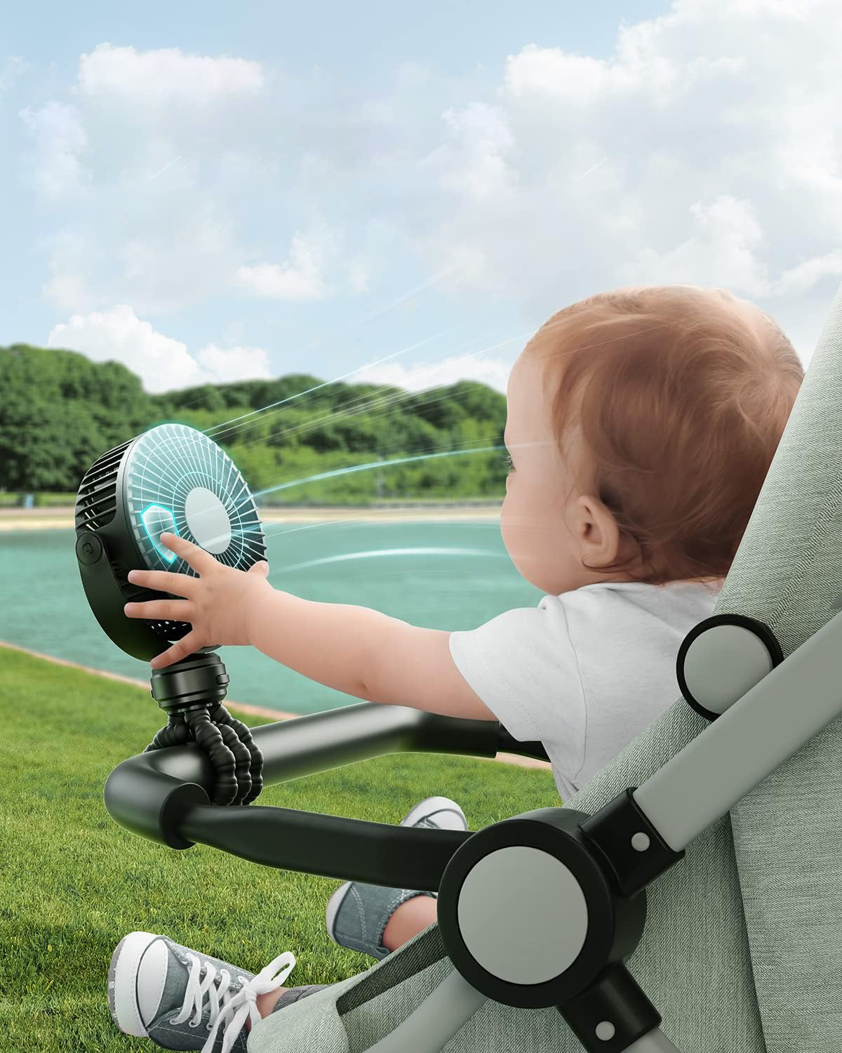 HydroCool Portable Stroller Fan™
